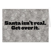Het schokkende "Kerstman is niet echt" kerstKaart (Voorkant Horizontaal)