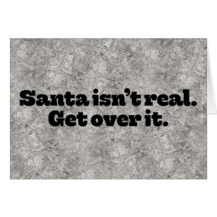 Het schokkende "Kerstman is niet echt" kerstKaart