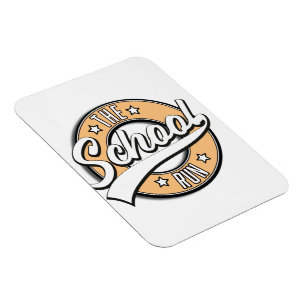 Het School Run retro logo Magneet