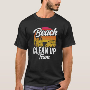 Het schoonmaken van het Team van de strand zuivere T-shirt