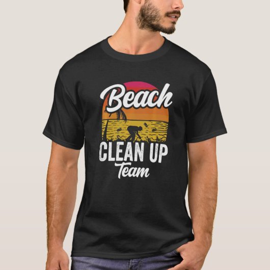 Het schoonmaken van het Team van de strand zuivere T-shirt (Voorkant)