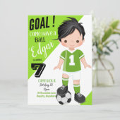 Het schoppen 3 de Kaart van de Uitnodiging van de  (Staand voorkant)