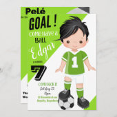 Het schoppen 3 de Kaart van de Uitnodiging van de  (Voorkant / Achterkant)