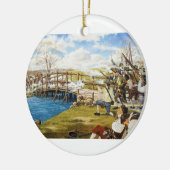 Het schot 'om de Wereld Domenick D'Andrea wordt Keramisch Ornament (Links)