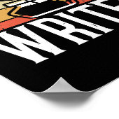 Het schrijven van de Gepubliceerde Schrijver van h Poster (Hoek)