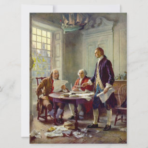 Het schrijven van de Onafhankelijkheidsverklaring Kaart
