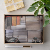 Het schrijven van de Ontsnijding van het Collage v Tissuepapier (Geschenk)