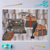 Het schrijven van de Ontsnijding van het Collage v Tissuepapier (Craft)