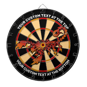 Het Scorpion van de flits Dartboard met de Tekst v Dartbord