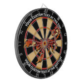Het Scorpion van de flits Dartboard met de Tekst v Dartbord (Voorkant Links)