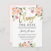 Het script Datum roze goud wijzigen Briefkaart (Voorkant / Achterkant)