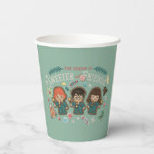 Het seizoen is mooier met vrienden papieren bekers (Achterkant)