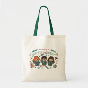Het seizoen is mooier met vrienden tote bag