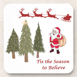 Het seizoen om te geloven in een bier onderzetter