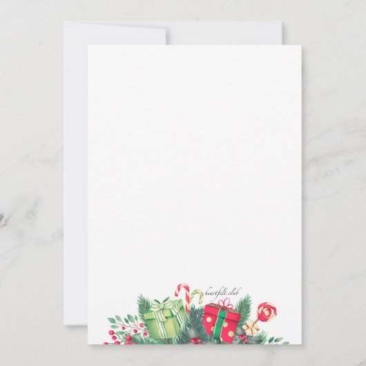 Het Seizoensfeest Open House vieren Kaart (Achterkant)