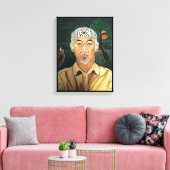 Het Sensei schilderij van Alfred Fox Canvas Afdruk (Insitu (Woonkamer))