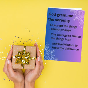 Het Serenity Gebed Kaart
