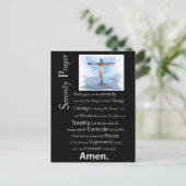 Het Serenity Prayer Jesus Cross Briefkaart (Staand voorkant)