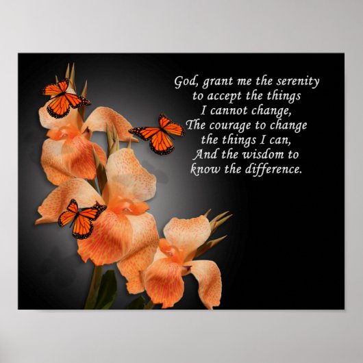 "Het Serenity Prayer" Poster (Voorkant)