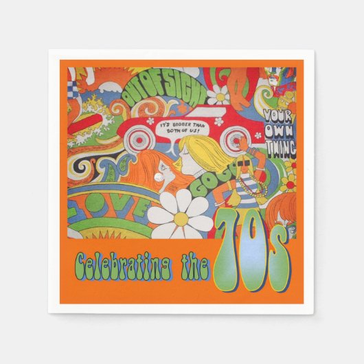 Het servet uit de jaren 70 (Voorkant)