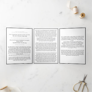 Het Shema Joods Gebed Modern Engels Hebreeuws Drieluik Kaart