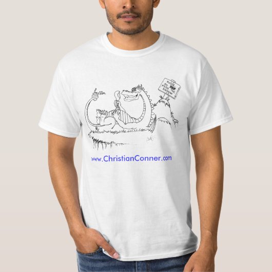 Het shirt Dragon voeden (Voorkant)