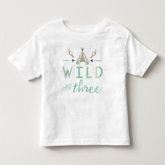 Het Shirt van de verjaardag van de Wild en Three T (Voorkant)