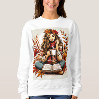Het shirt van een meisje op een herfstdag
