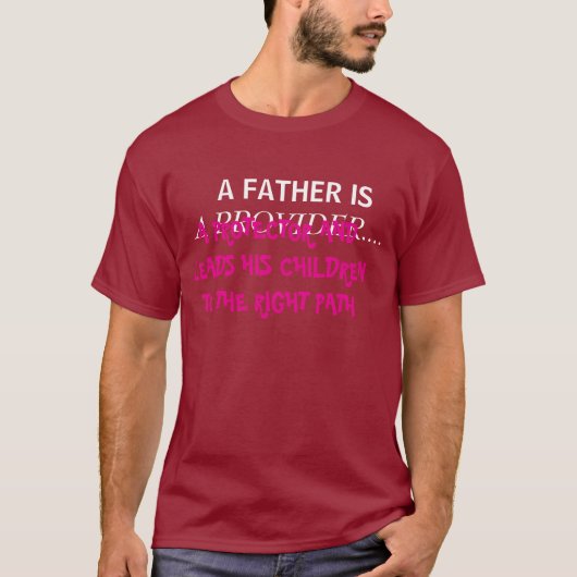 Het shirt van een vader (Voorkant)