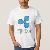 Het Shirt van het Logo van XRP van rimpel - Wit (Voorkant)