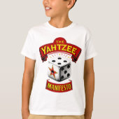 Het Shirt van het Yahtzee Manifest Kind (Voorkant)