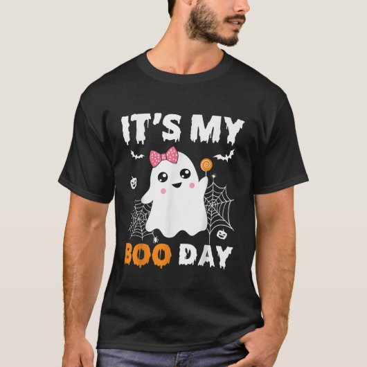 Het Shirt van mijn Boo Day Halloween Birthday Ghos (Voorkant)