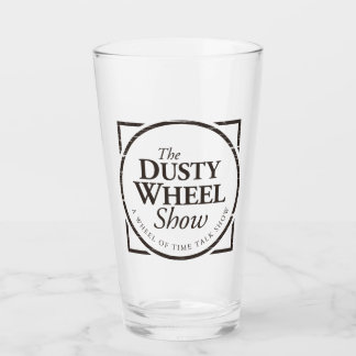Het Show van de Dusty Wheel Podcast Logo Bar Glas