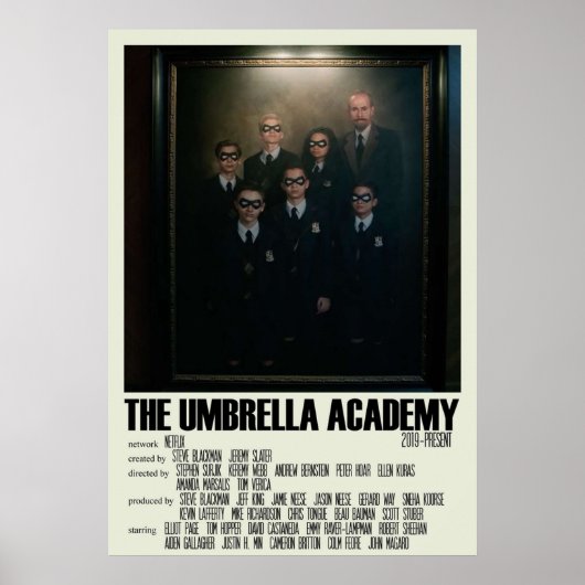 Het Show van de Umbrella Academy Alternative Art T Poster (Voorkant)