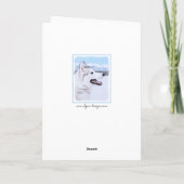 Het Siberische Schor (Zilver en Wit) het Kaart (Achterkant)