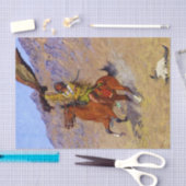 “Het signaal” Westerse kunst van Frederic Remingto Tissuepapier (Craft)