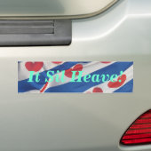 Het Sil Heave. Bumper Sicker Fryslan Flag Bumpersticker (Op auto)