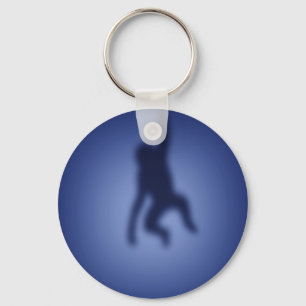 Het silhouet van de aap sleutelhanger