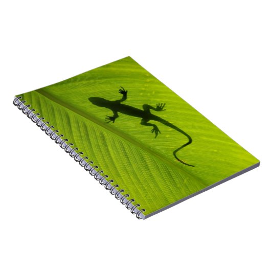 Het Silhouet van de gekko Notitieboek (Rechterzijde)