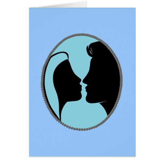 Het Silhouet van de Kus van de kamee (Voorkant)
