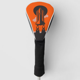 Het Silhouet van de Lancering van de ruimtependel Golfheadcover
