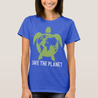 Het silhouet van de planeet schildpad