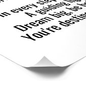 Het Silhouet van de vrouw in Rode Harten Afstudere Perfect Poster (Hoek)