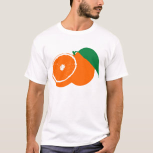 Het silhouet van een sinaasappel t-shirt