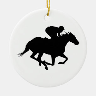 Het Silhouet van het Paard van het ras Keramisch Ornament