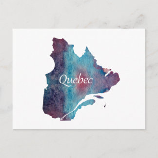 Het silhouet van Quebec Briefkaart