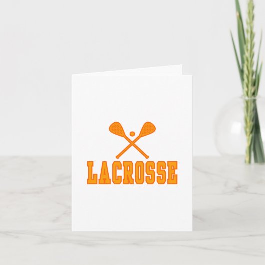 Het Sinaasappel van de lacrosse Kaart (Voorkant)