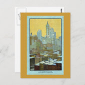 Het Singer-gebouw van de Brooklyn Bridge Briefkaart (Voorkant / Achterkant)