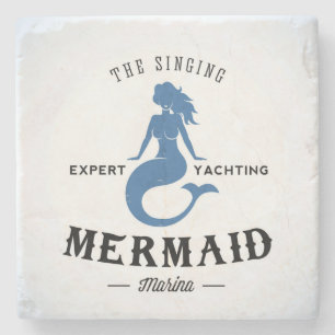 Het Singing Mermaid Poster Stenen Onderzetter