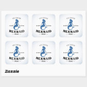 Het Singing Mermaid Poster Vierkante Sticker (Vel)
